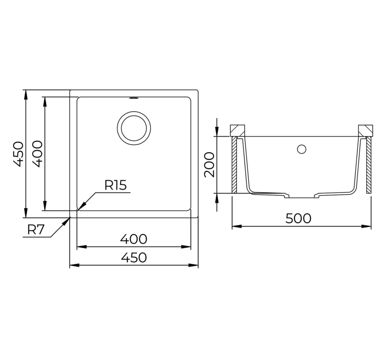 Granite sink SQF102 (2)